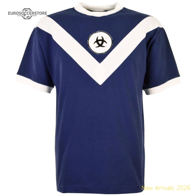 Bordeaux 1960s Retro Football Shirt-Vantage Point Soccer